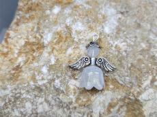 csillámos világítós liliom szoknyás angyalka tejfehér